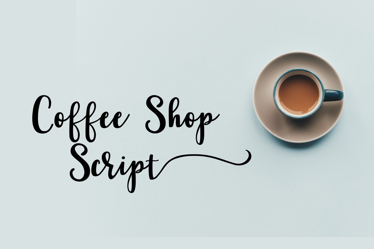 フォント Coffee Shop Script