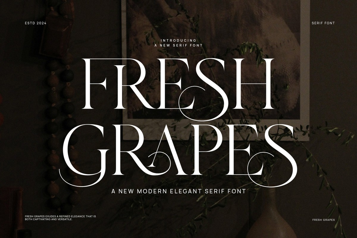 フォント Fresh Grapes