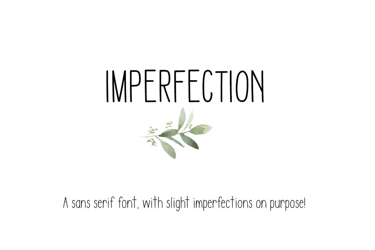 フォント Imperfection Sans Serif