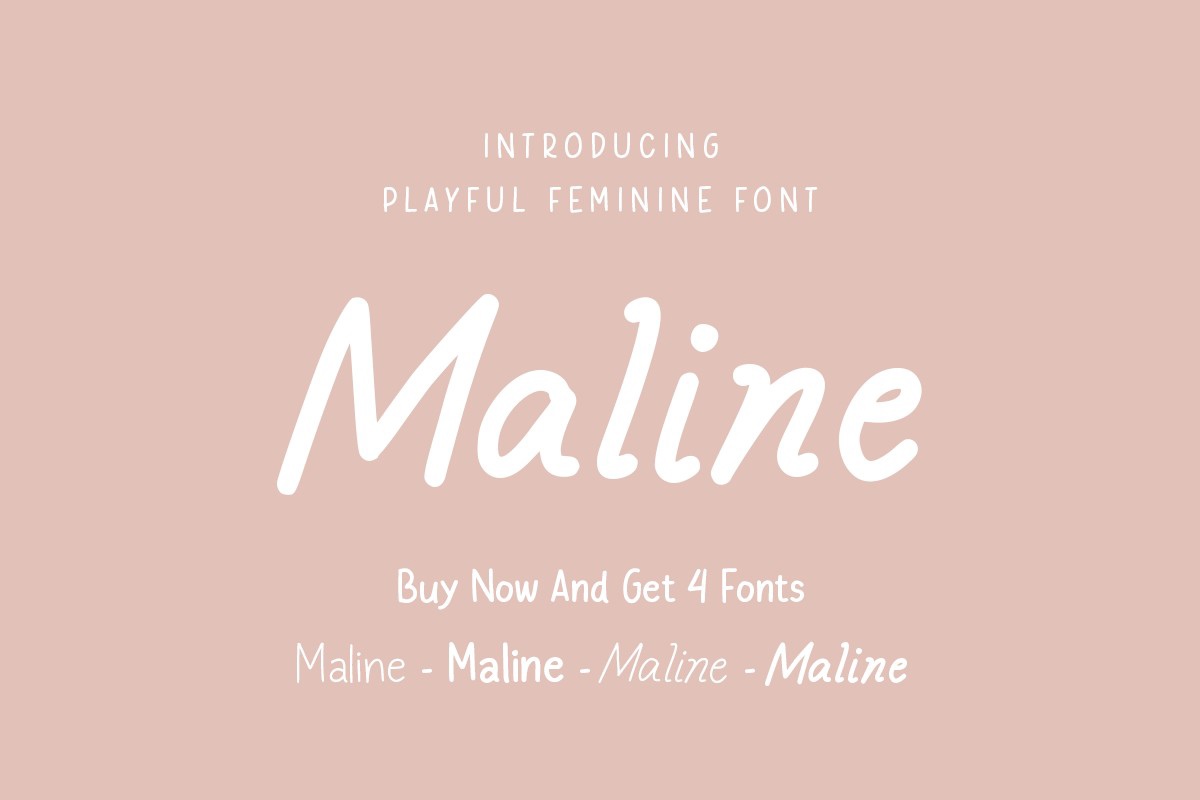 フォント Maline