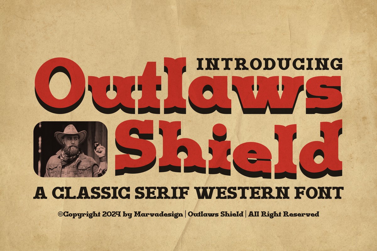 フォント Outlaws Shield