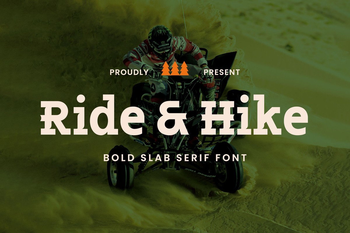 フォント Ride & Hike