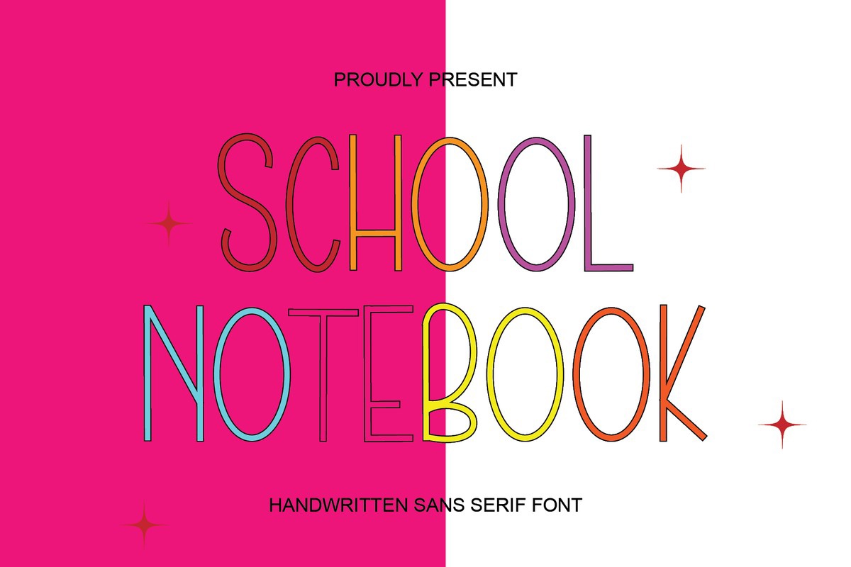 フォント School Notebook