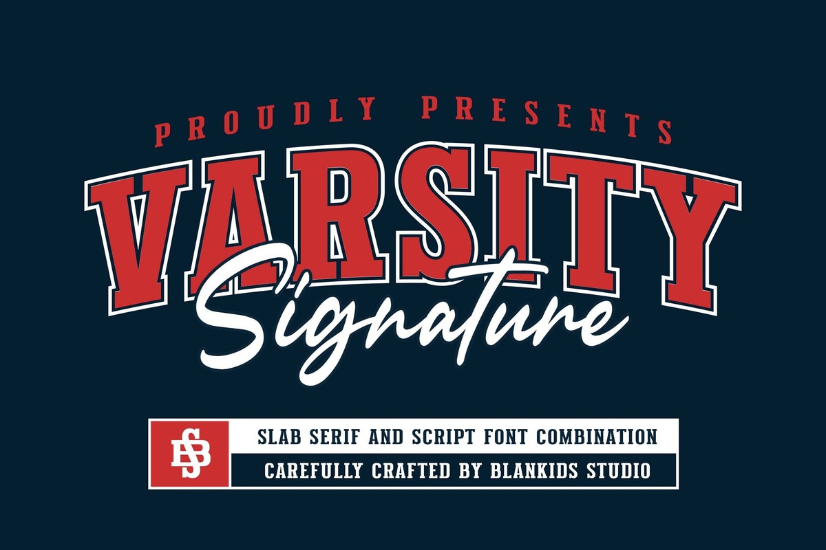 フォント Varsity Signature