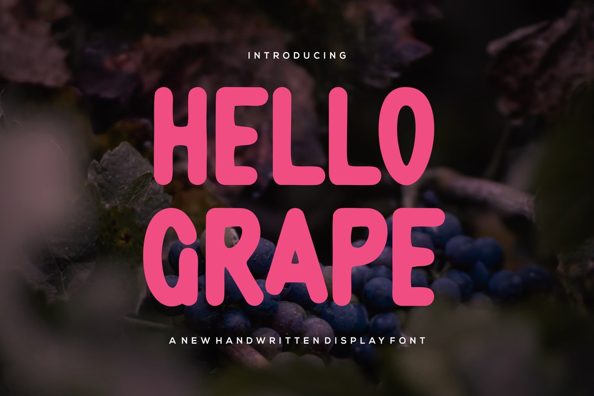 フォント Hello Grape