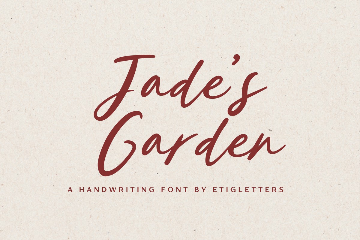 フォント Jade’s Garden