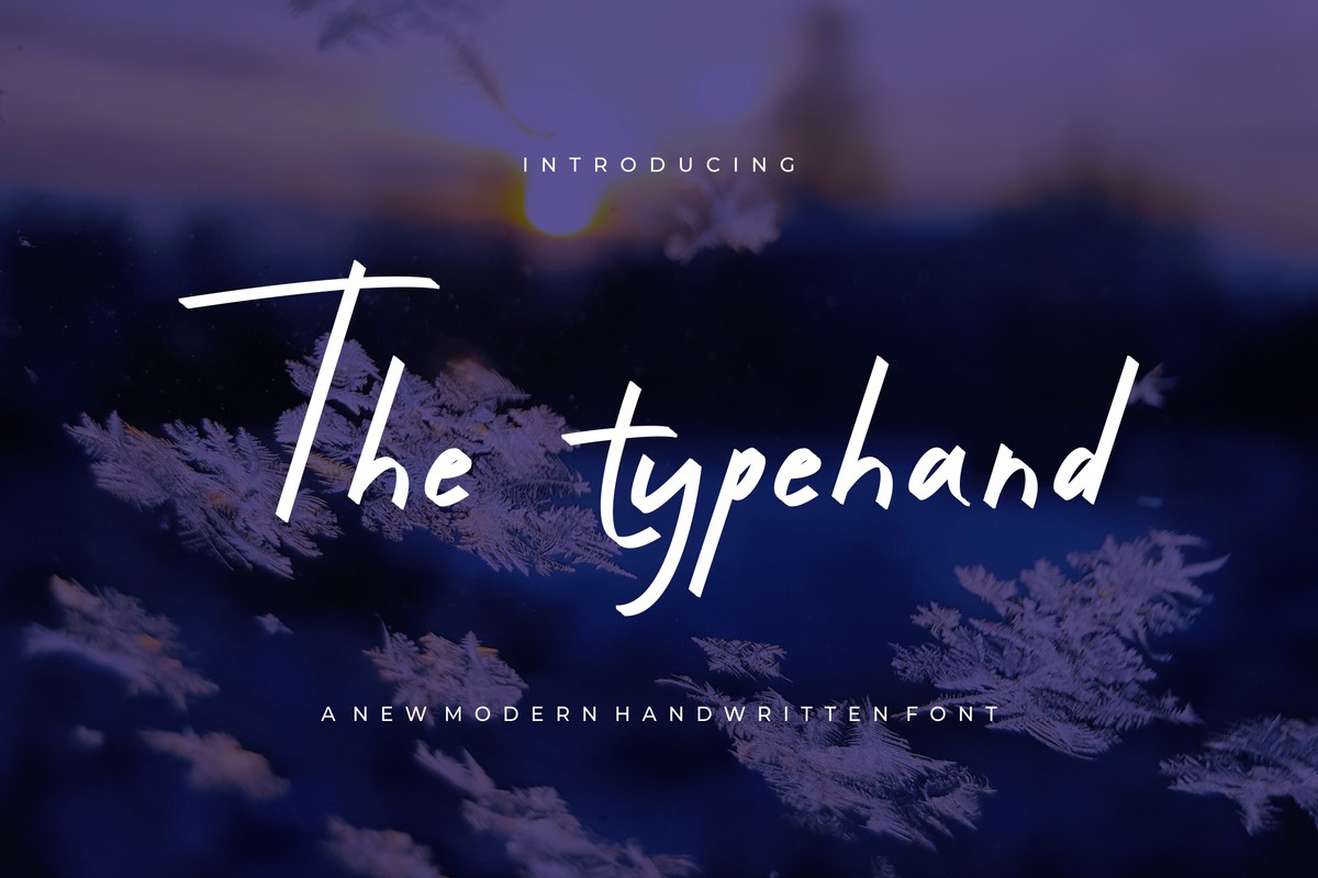 フォント The Typehand