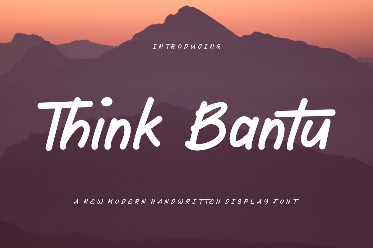 フォント Think Bantu