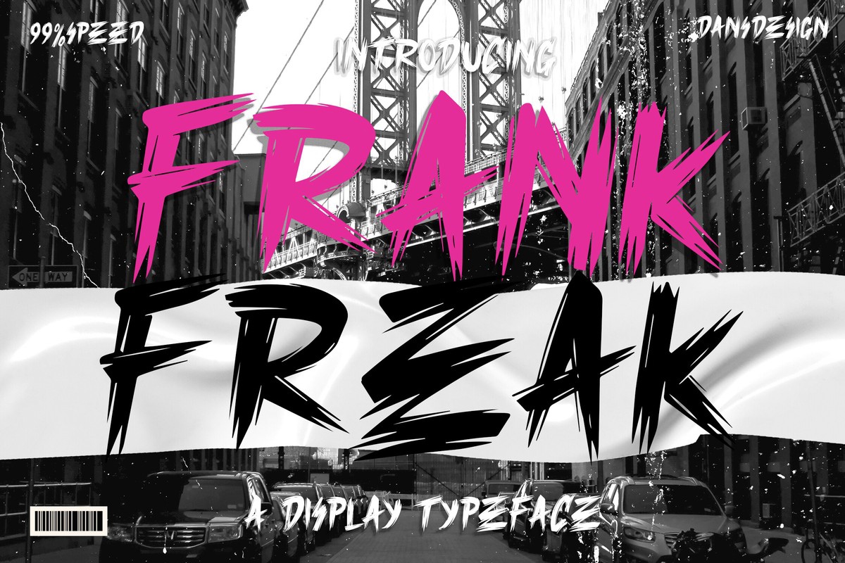 フォント Frank Freak