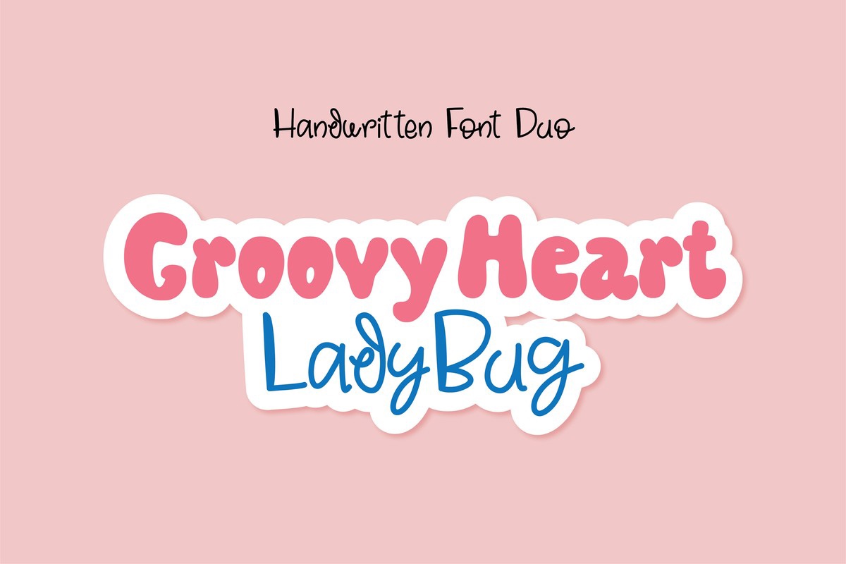 フォント Groovy Heart Ladybug