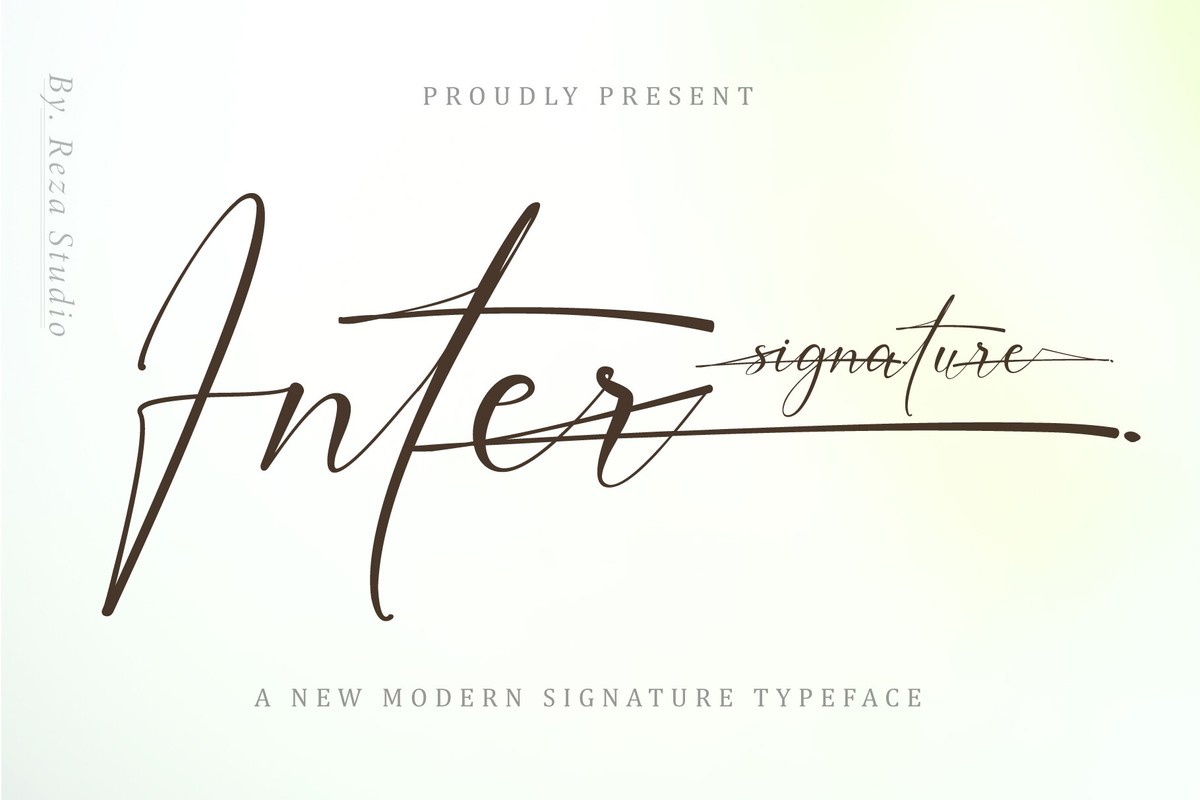 フォント Inter Signature