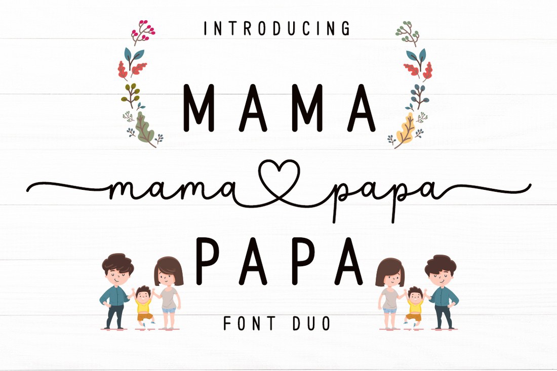 フォント Mama Papa Duo