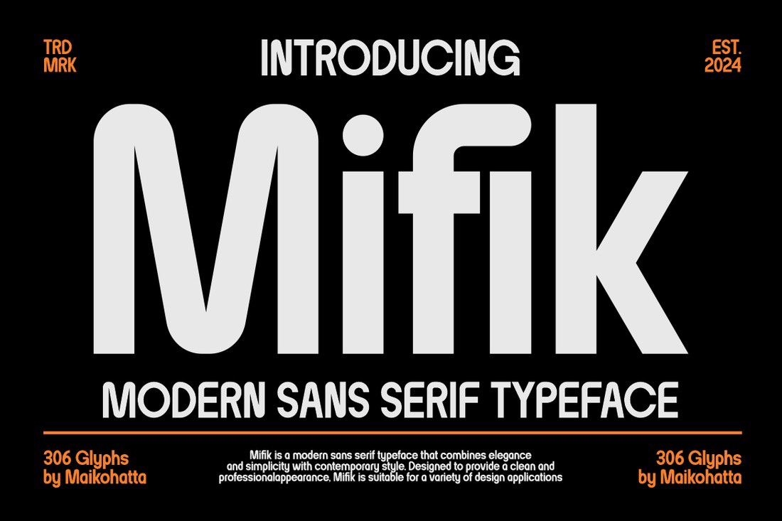 フォント Mifik