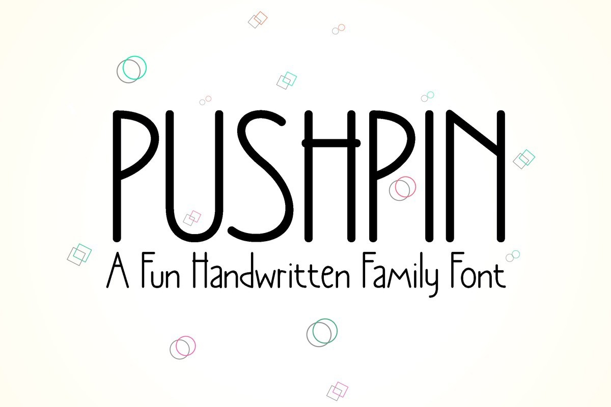 フォント Pushpin