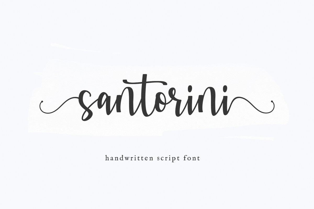 フォント Santorini Script