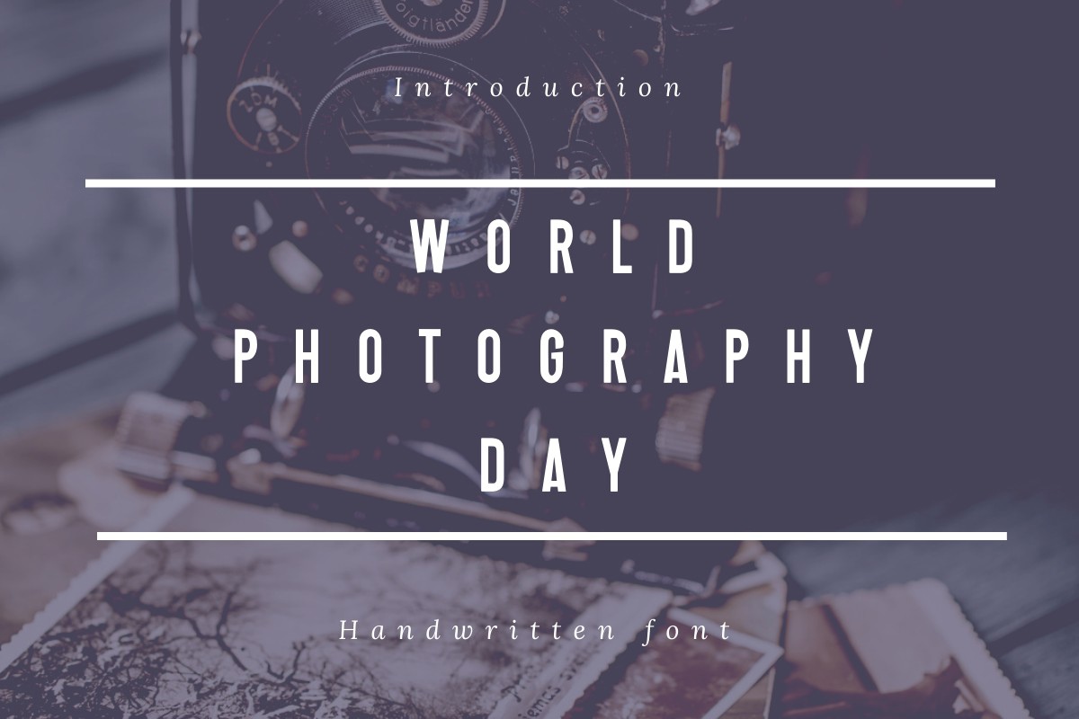 フォント World Photography Day
