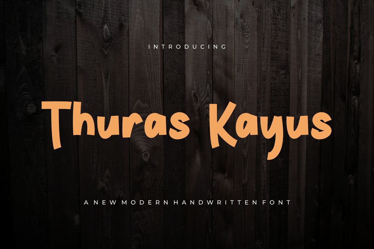 フォント Thuras Kayus