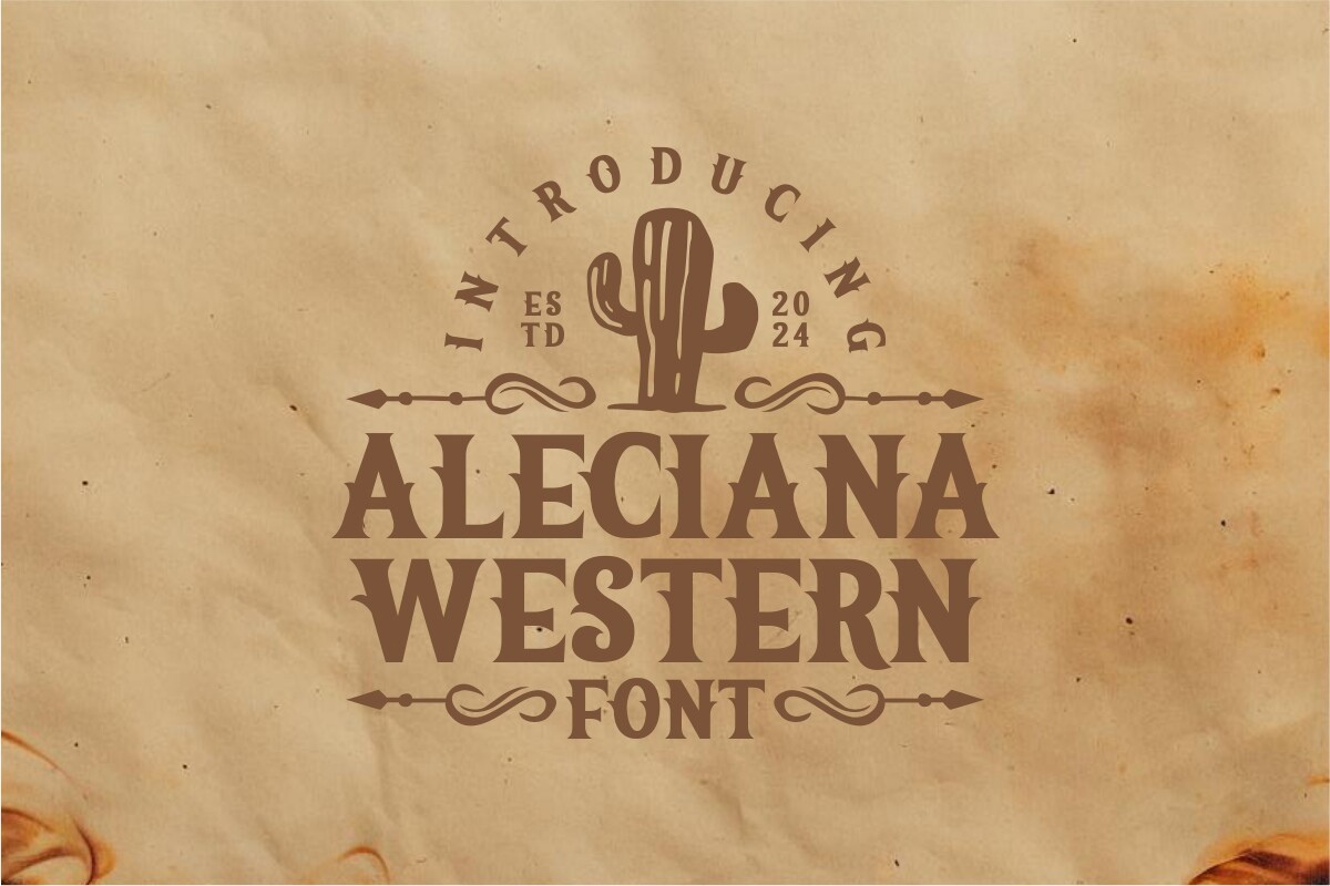 フォント Aleciana Western