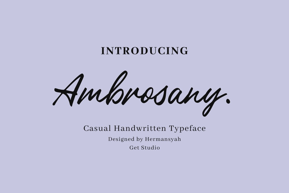 フォント Ambrosany