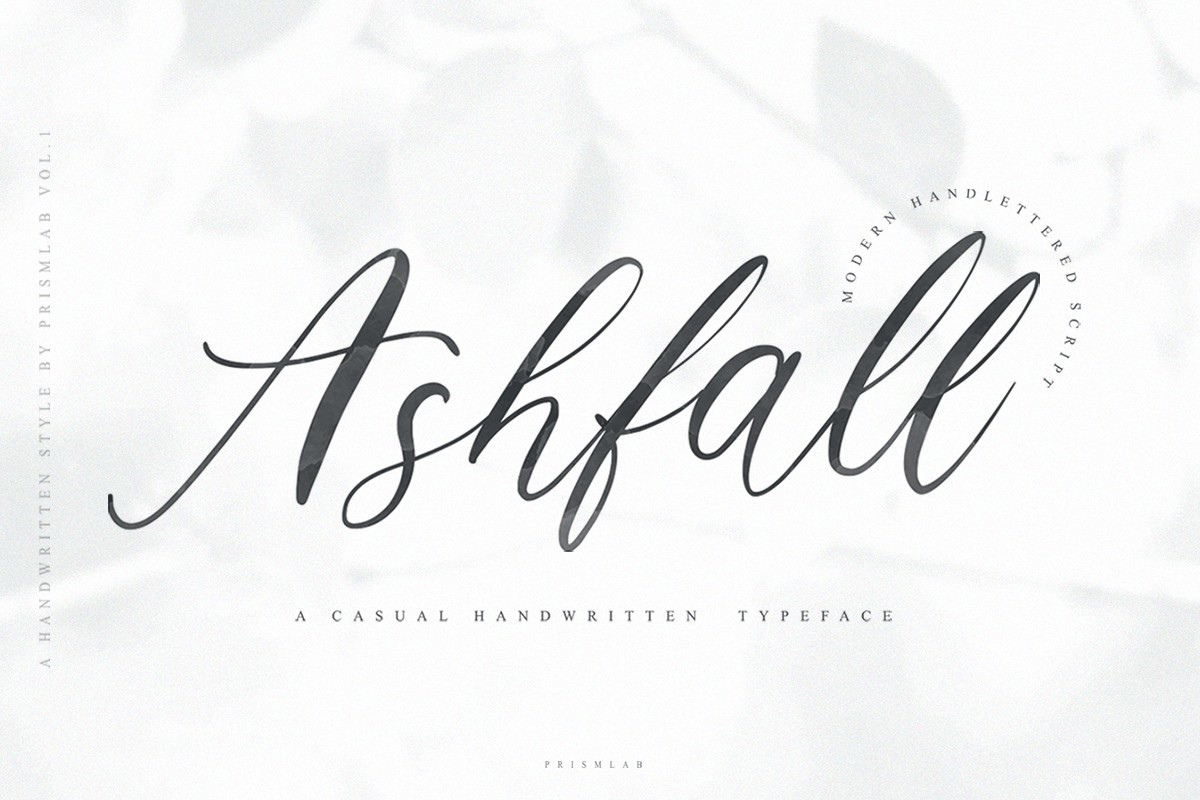フォント Ashfall Script