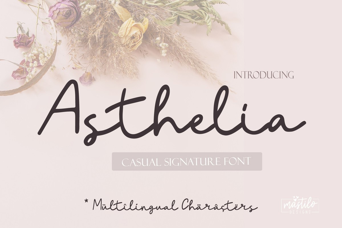 フォント Asthelia