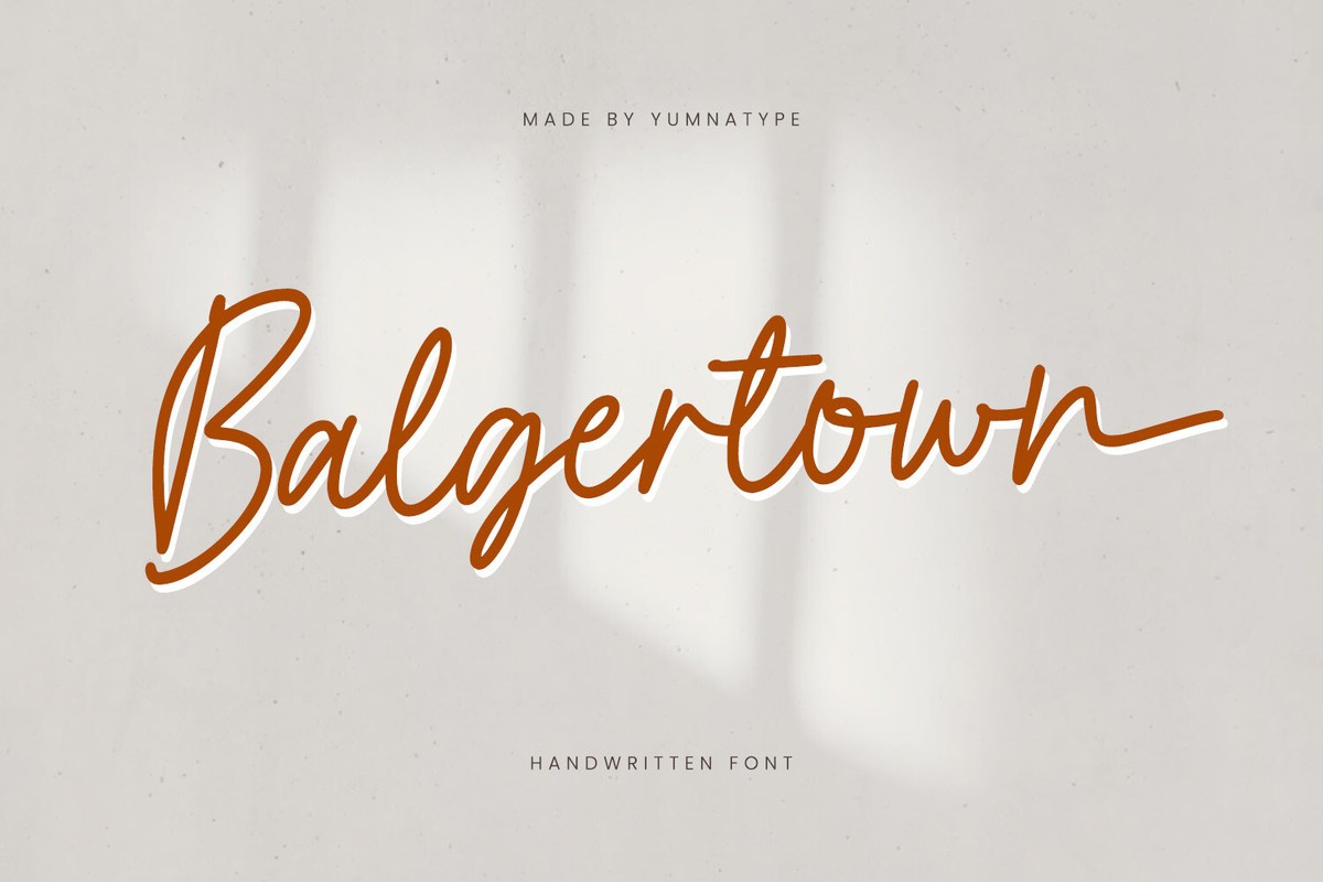 フォント Balgertown