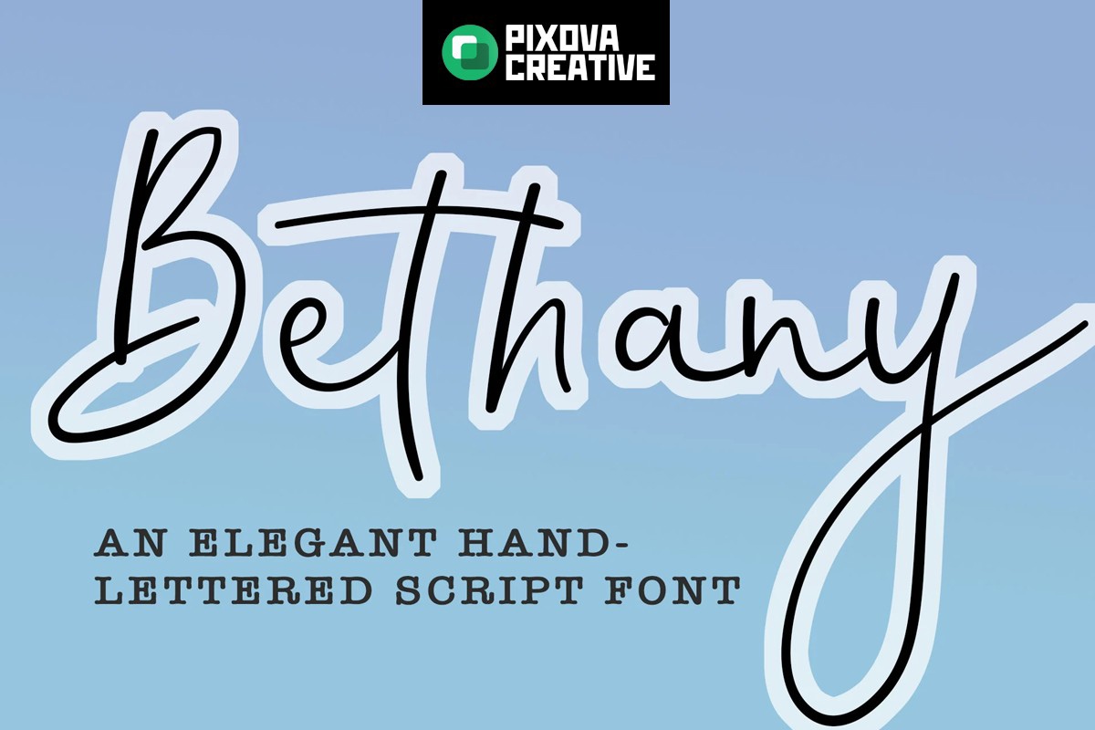 フォント Bethany
