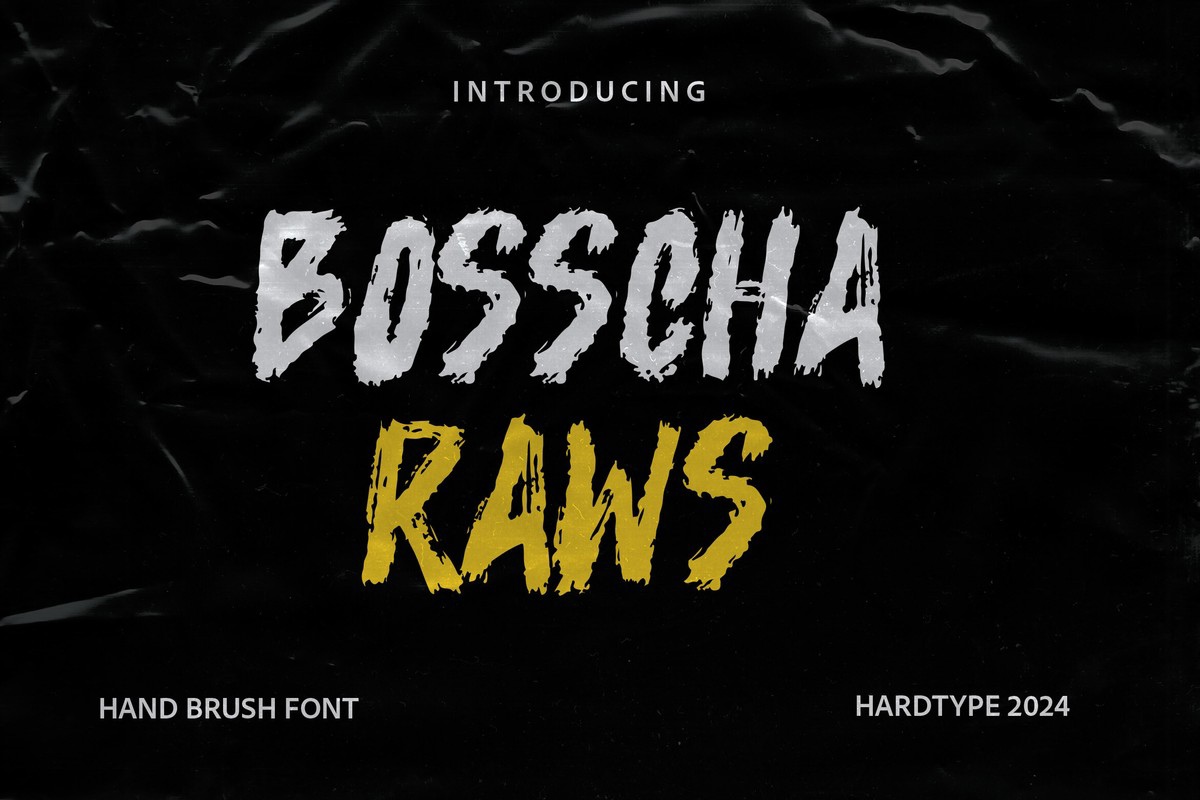 フォント Bosscha Raws