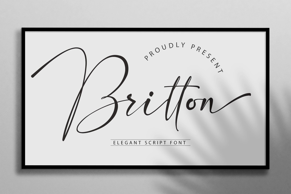 フォント Britton