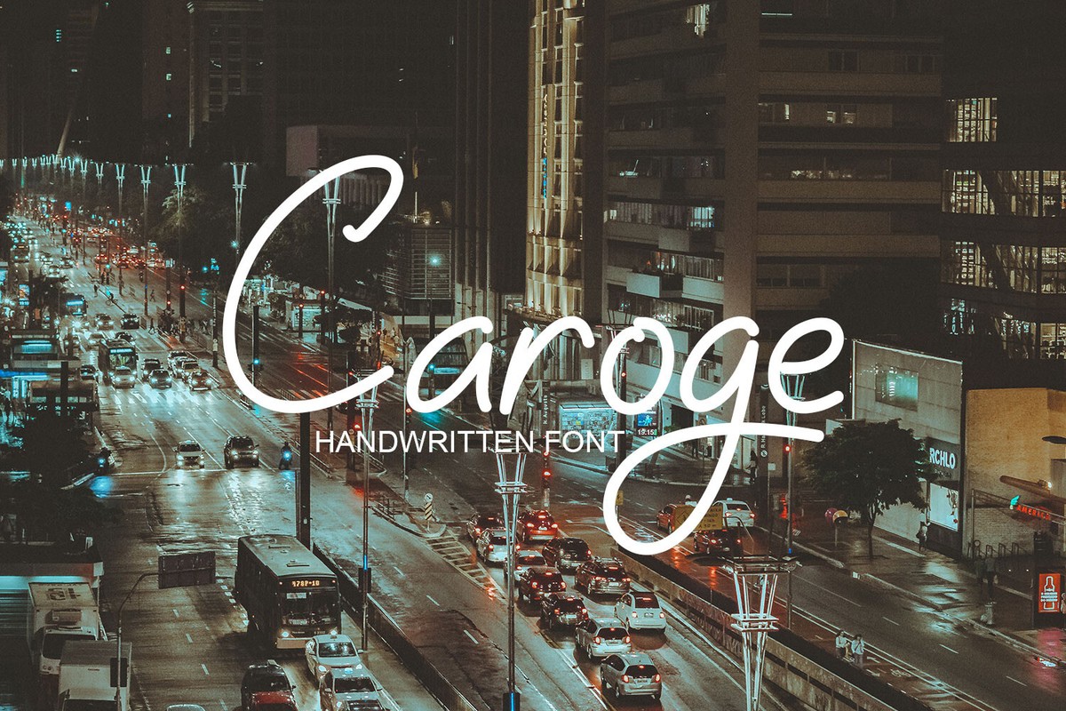 フォント Caroge