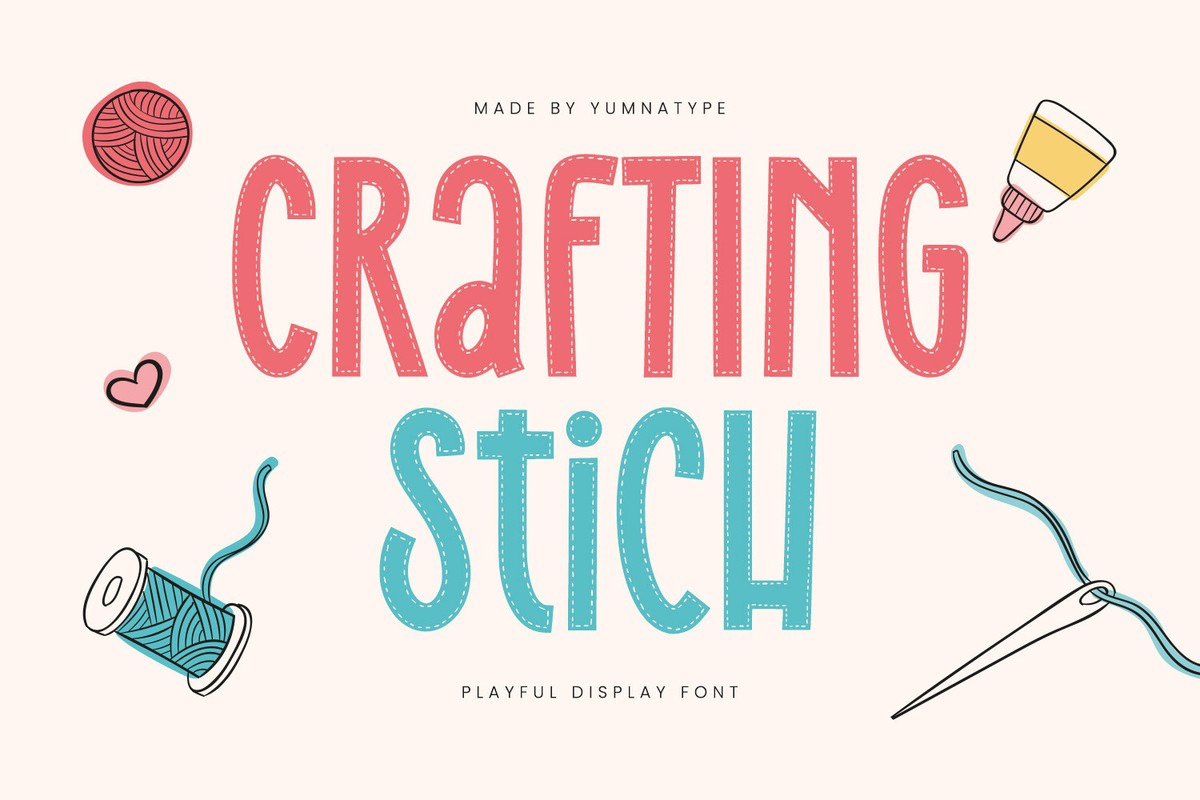 フォント Crafting Stich