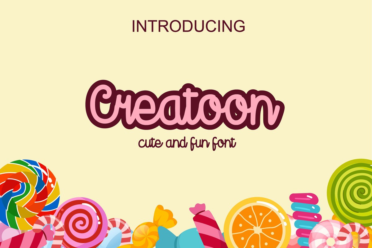 フォント Creatoon