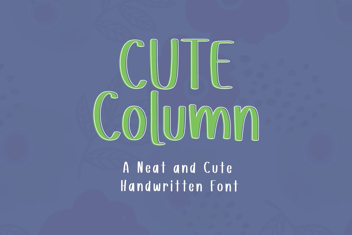 フォント Cutecolumn