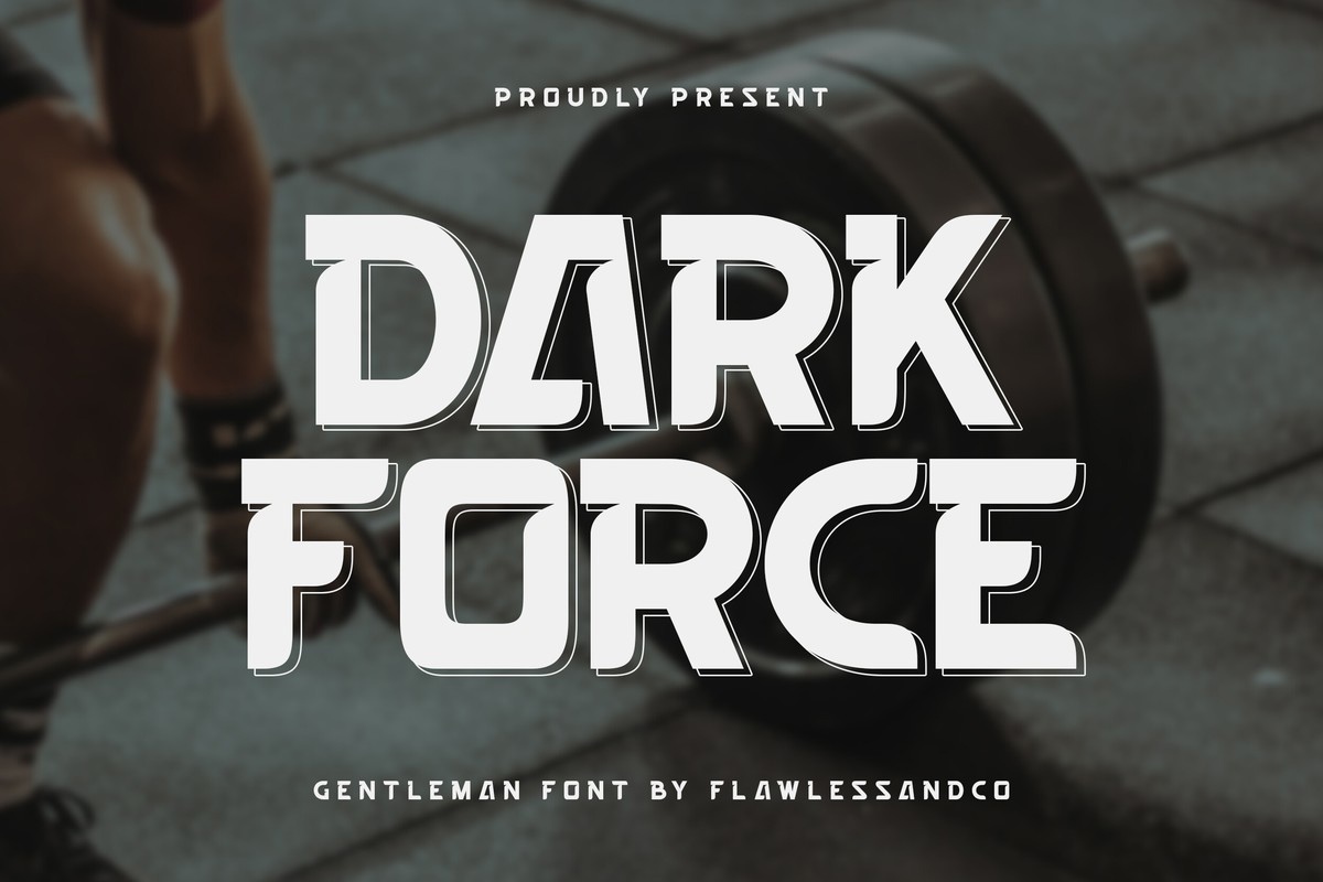 フォント Dark Force
