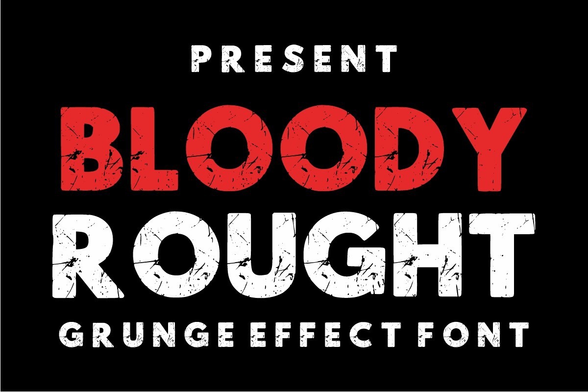 フォント Bloody Rought