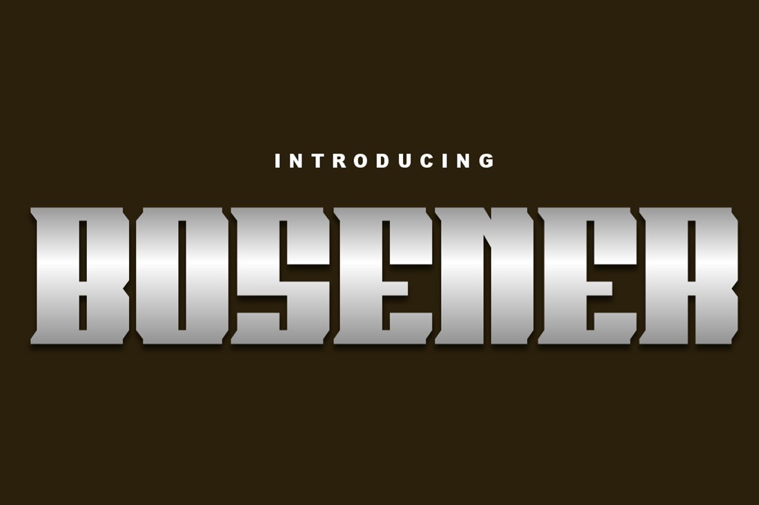 フォント Bosener