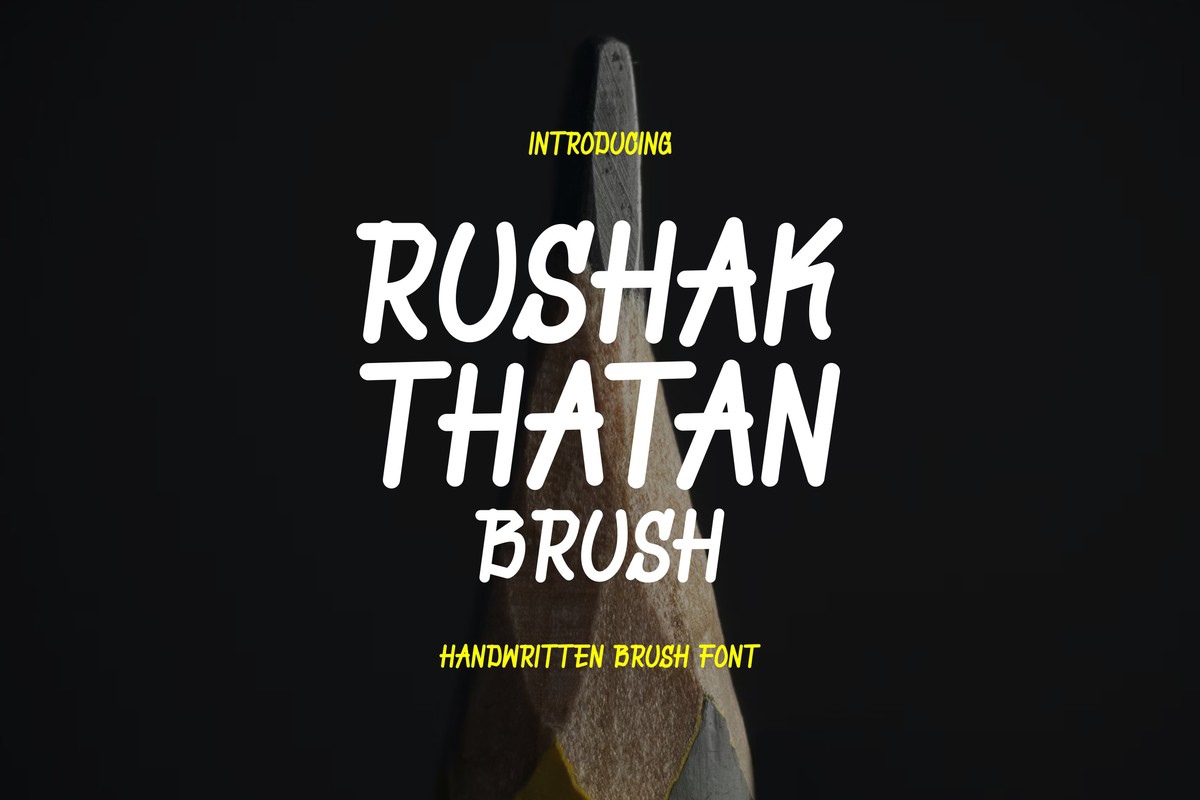 フォント Rushak Thatan Brush