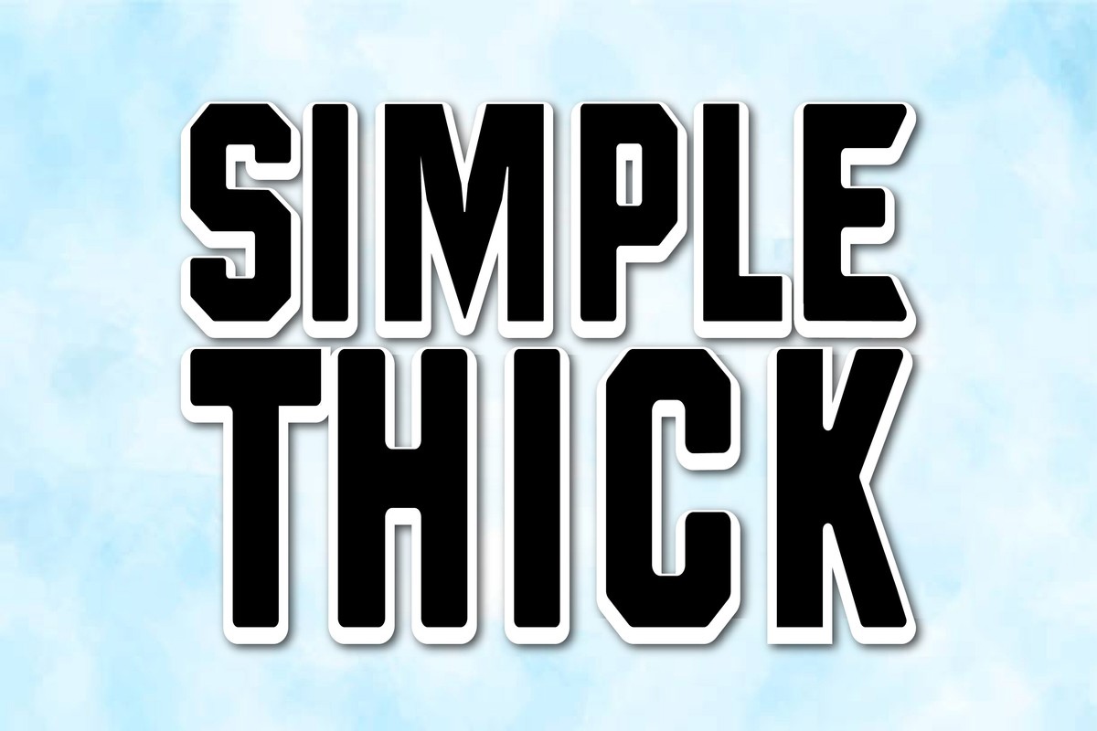 フォント Simple Thick