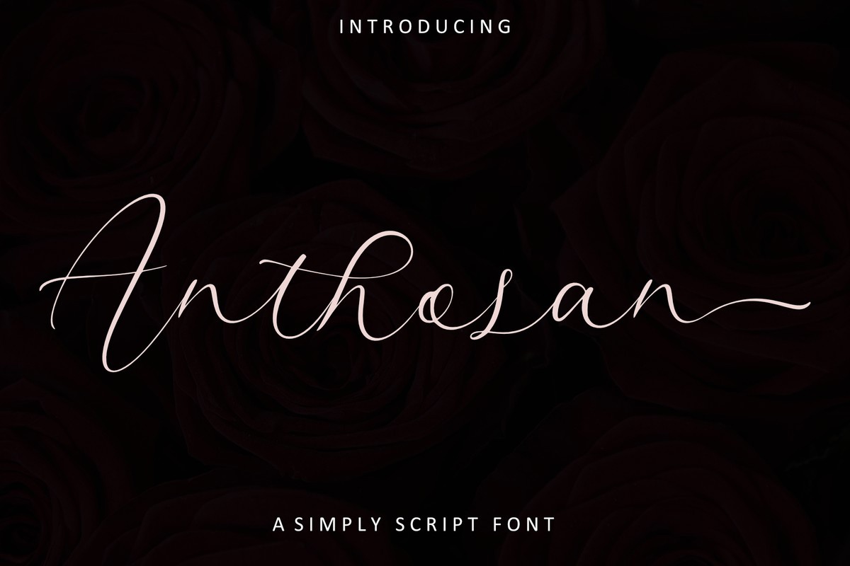フォント Anthosan