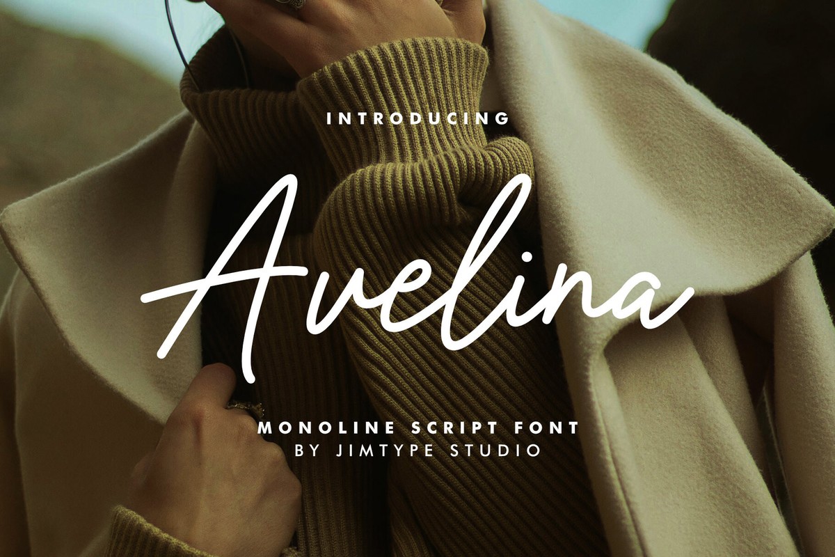 フォント Avelina Script