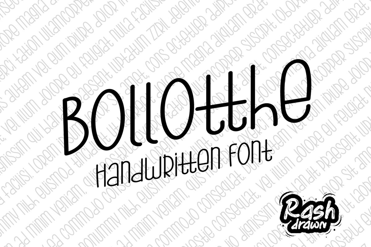 フォント Bollotthe