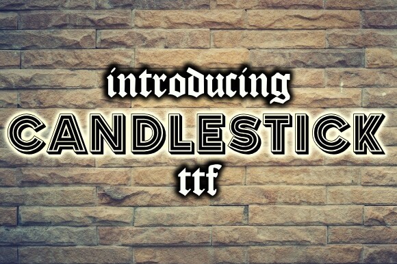 フォント Candlestick