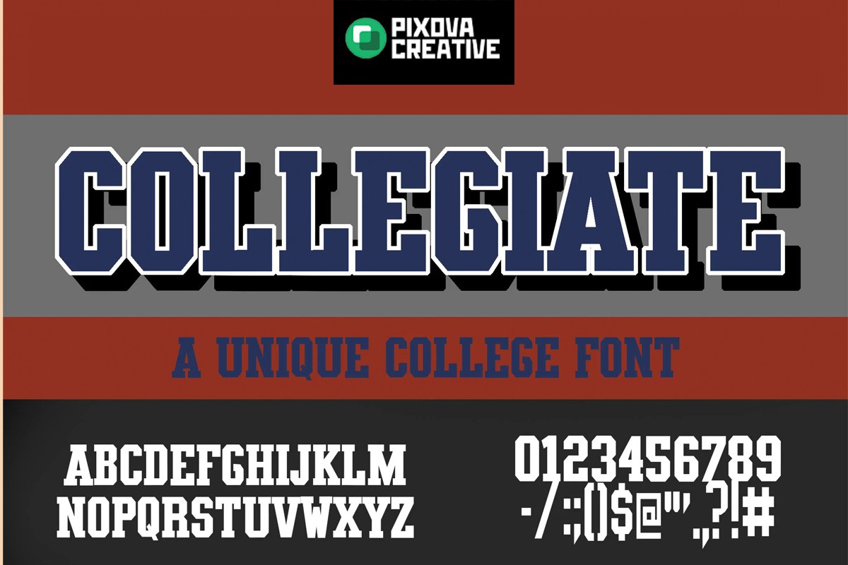 フォント TXCD Collegiate